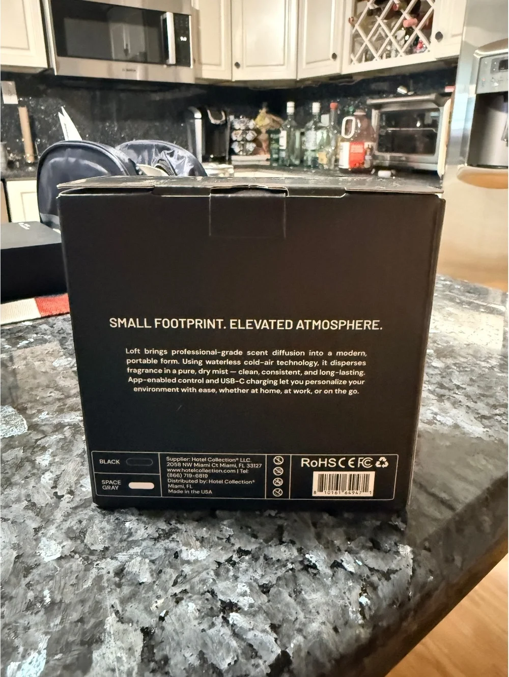 LOFT Scent Diffuser - Portable Ultrasonic Aroma Diffuser in Space Gray